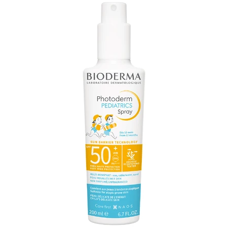 Bioderma Набір щоденного захисту для вашої дитини, спрей, від 12 місяців, SPF 50+, 200 мл + олійка для ванни, 200 мл: ціни та характеристики