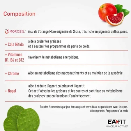Eafit Calorie stop 1200 з моросилом 60 таблеток: ціни та характеристики