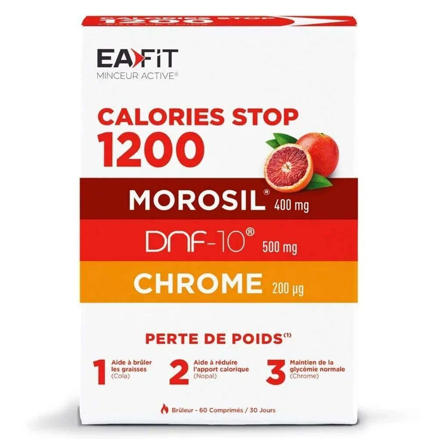 Eafit Calorie stop 1200 з моросилом 60 таблеток: ціни та характеристики