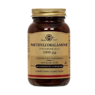 Solgar Метилкобаламін (вітамін B12) 30 Compresse Vitalité Cardiovasculaire 30 comprimés à croquer