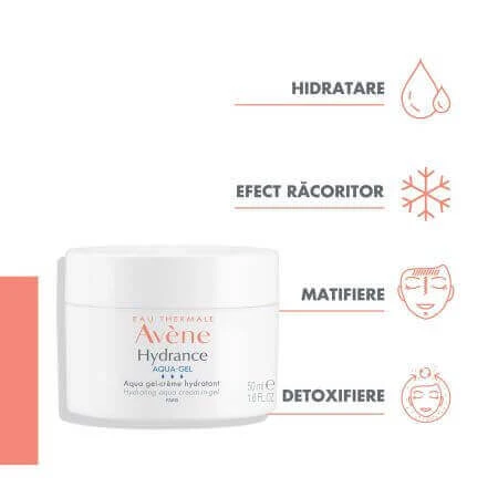 Зволожуючий крем для обличчя Aqua Gel Hydrance, 50 мл, Avene: ціни та характеристики