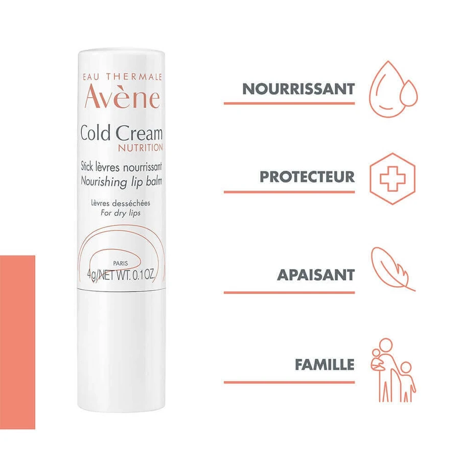 Живильна помада для губ Avène Cold Cream 4 г: ціни та характеристики