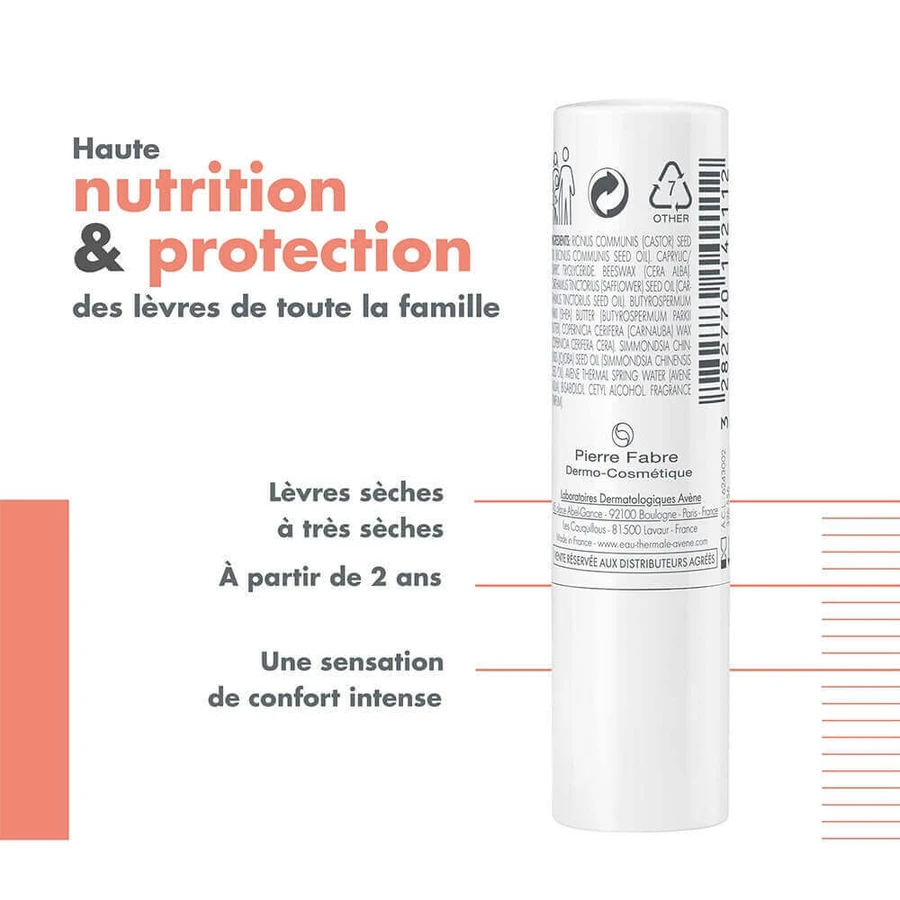 Живильна помада для губ Avène Cold Cream 4 г: ціни та характеристики