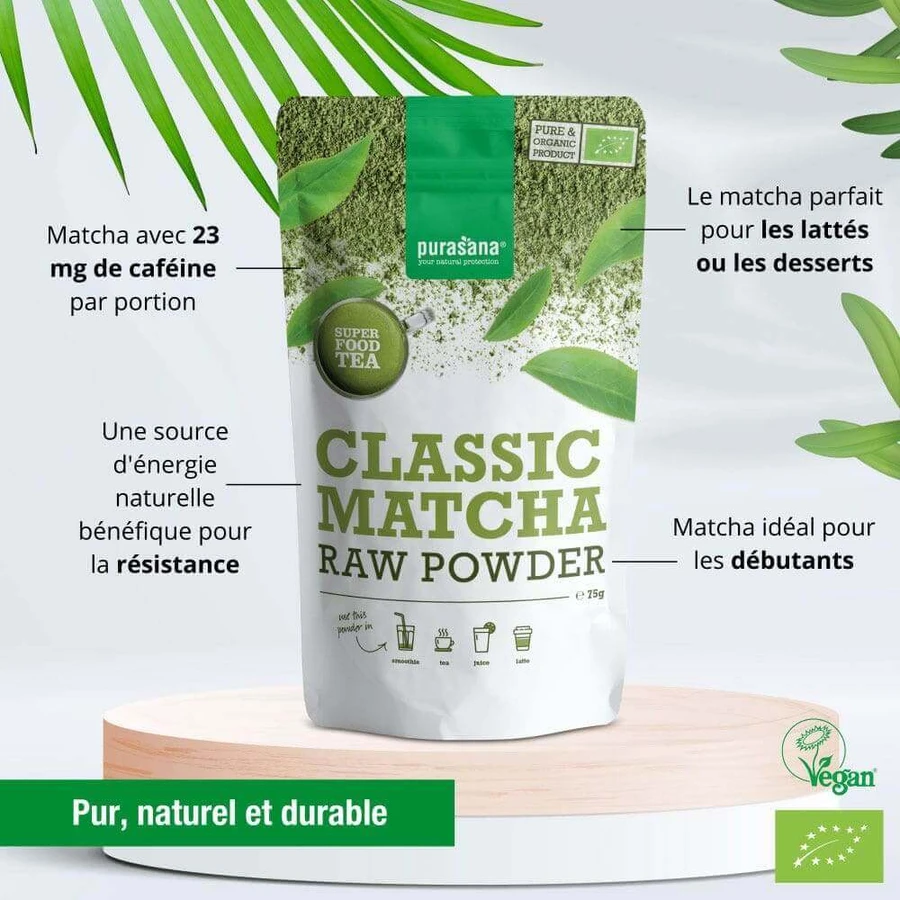 Purasana Super Food Organic Matcha Classic Powder 75g: цены и характеристики