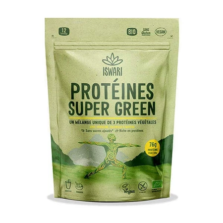 Iswari Super Green органічний рослинний протеїн 250г: ціни та характеристики
