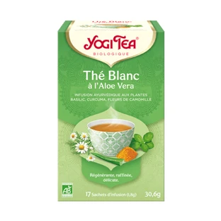 Yogi Tea Blanc Tea с органическим алоэ вера 17 пакетиков