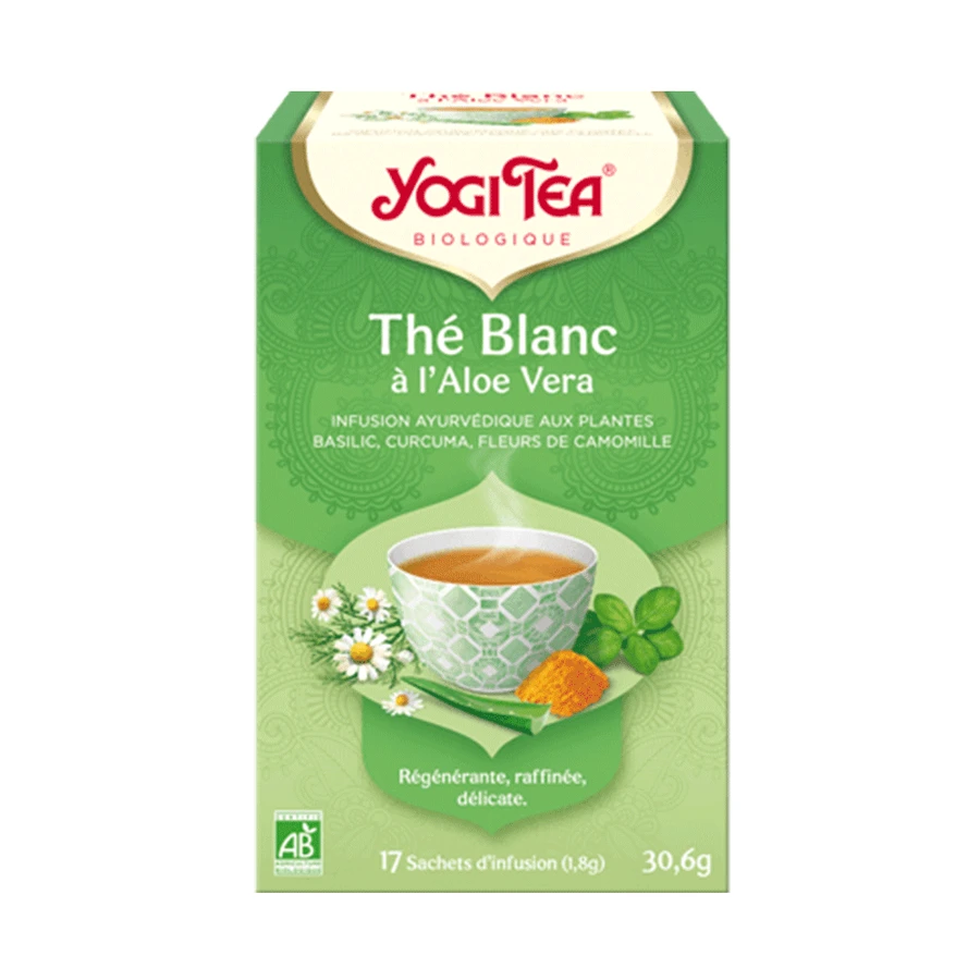 Yogi Tea Blanc Tea с органическим алоэ вера 17 пакетиков: цены и характеристики