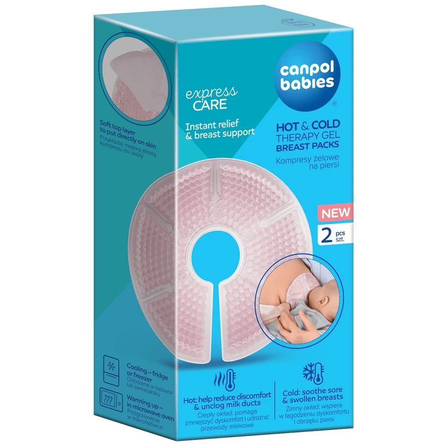 Canpol Babies, гелевые компрессы для груди, 2 штуки: цены и характеристики