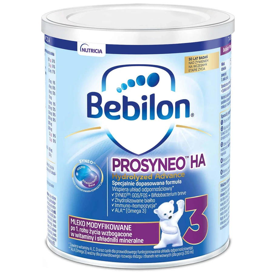 Набір Bebilon Prosyneo HA Hidrolizat Advance 3, lapte modificat, după 1 an, 2 x 400 g: ціни та характеристики