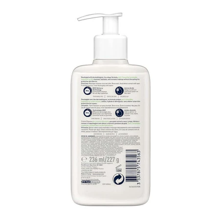 Cerave Face Cleanser Зволожуючий пінний крем для нормальної та дуже сухої шкіри 236 мл: ціни та характеристики