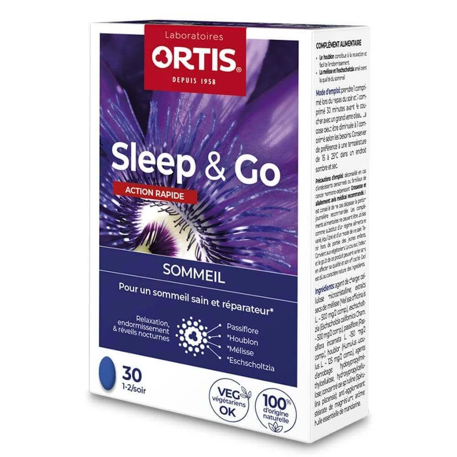 Ortis Sleep&Go 30 таблеток: цены и характеристики