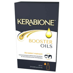 Kerabione Booster Oils, зміцнювальна сироватка для волосся, схильного до випадіння, 2 x 20 мл