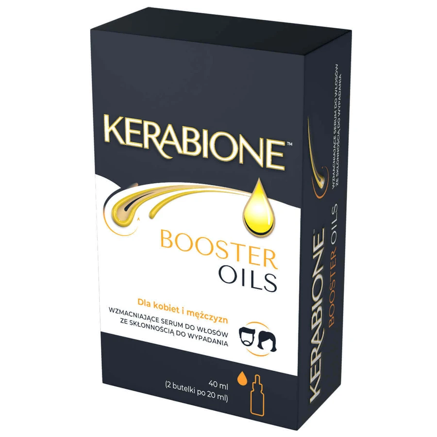 Kerabione Booster Oils, зміцнювальна сироватка для волосся, схильного до випадіння, 2 x 20 мл: ціни та характеристики
