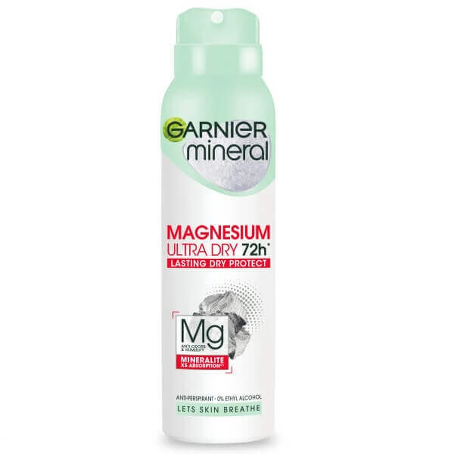 Garnier Магнієвий ультрасухий антиперспірант, 150 мл: ціни та характеристики