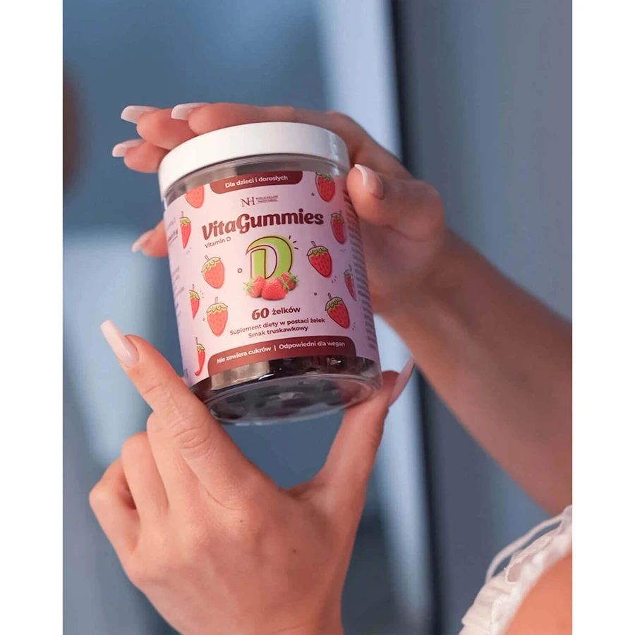 Noble Health VitaGummies Вітамін D, полуничний смак, 60 шт.: ціни та характеристики