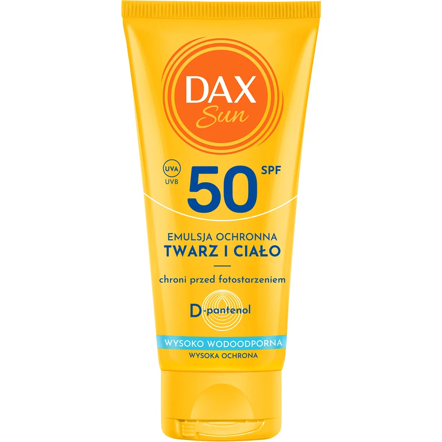 DAX Сонце, захисна емульсія для обличчя та тіла, SPF 50, 50 мл: ціни та характеристики