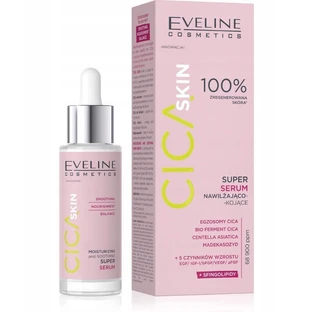 Eveline Cosmetics Cica Skin Супер зволожуюча і заспокійлива сироватка, 30 мл