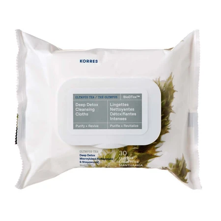 Korres Tea Olympus Біорозкладні серветки для зняття макіяжу 30мл: ціни та характеристики