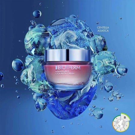 Biotherm Aquasource Cica Nutri Crème Зволожуючий крем з центеллою азіатською для сухої шкіри 50 мл: ціни та характеристики