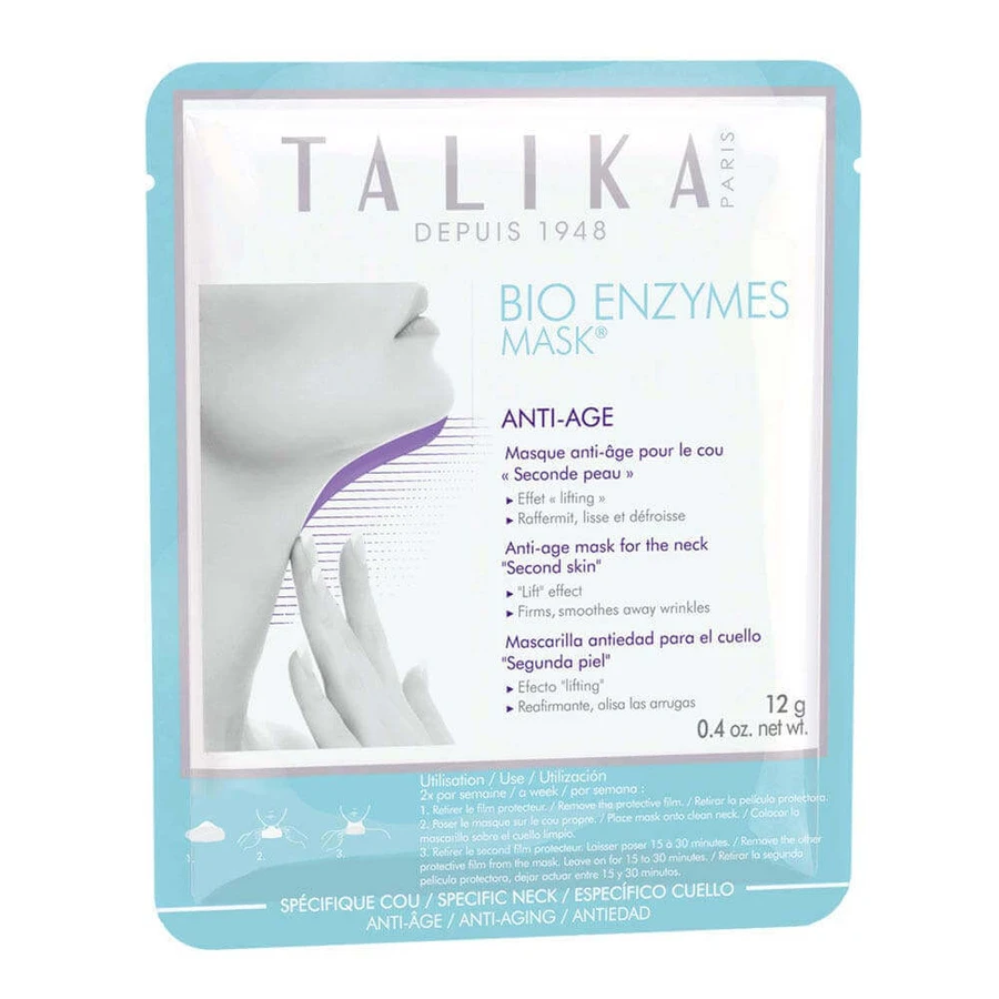 Talika Bio Enzymes Anti-Ageing Neck Mask Second Skin 12g: цены и характеристики