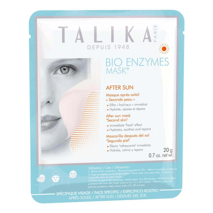 Talika Bio Enzymes After Sun Mask Маска после солнца с эффектом второй кожи 20 г: цены и характеристики