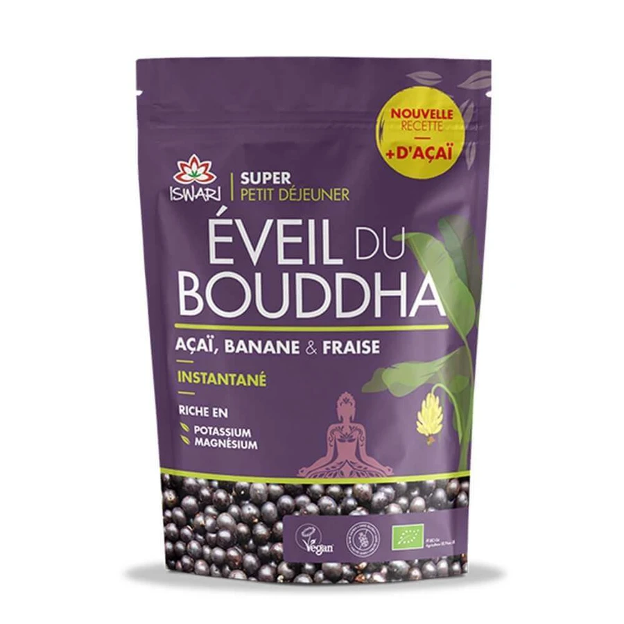 Iswari Eveil du Bouddha Organic Acai Полуниця Банан Супер сніданок 360г: ціни та характеристики