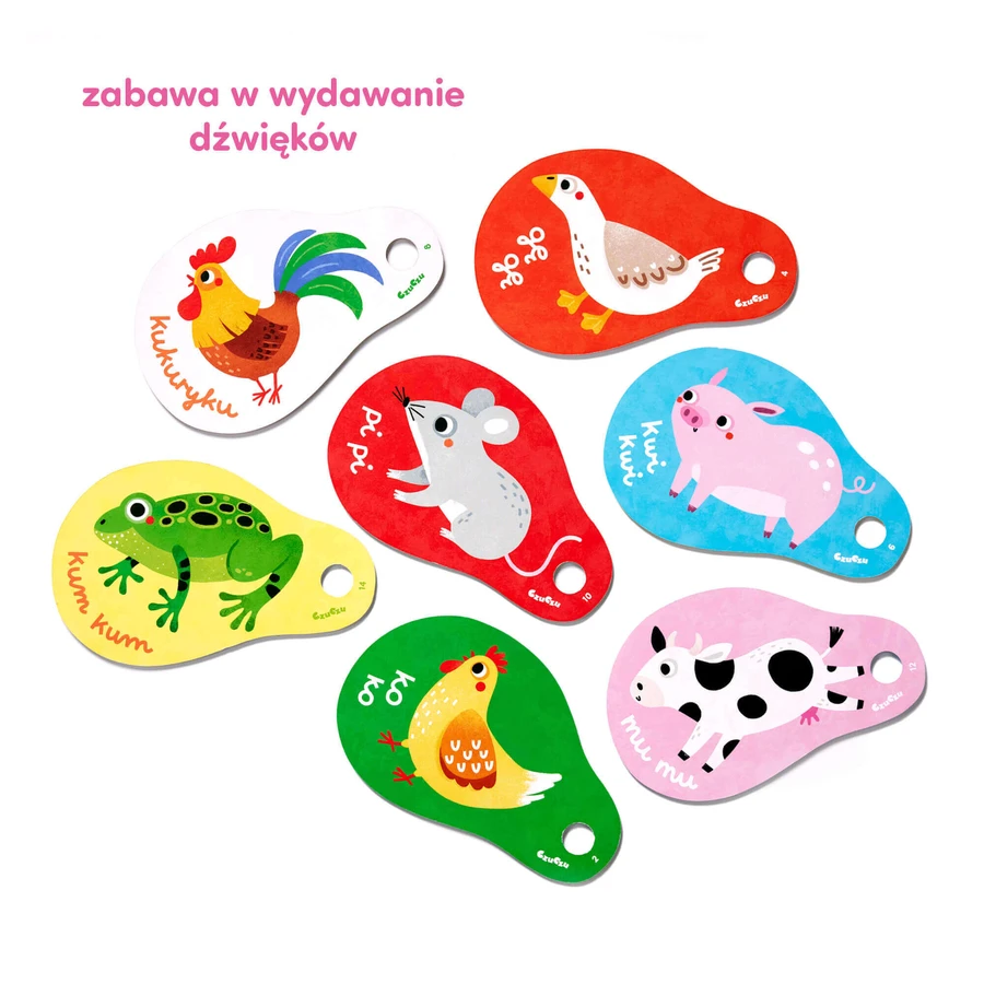 CzuCzu My Animals, книжка-кільце для дітей, від 12 місяців: ціни та характеристики