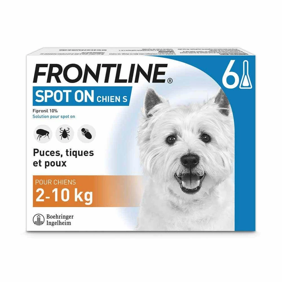Frontline Spot-on Dog 2-10 кг 6 пипеток 0,67 мл: цены и характеристики