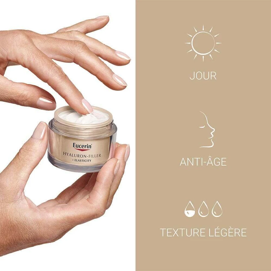 Денний крем для обличчя Eucerin Hyaluron-Filler + Elasticity Spf15 50мл: ціни та характеристики