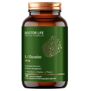 Doctor Life L-Theanine, L-теанін 200 мг 120 капсул
