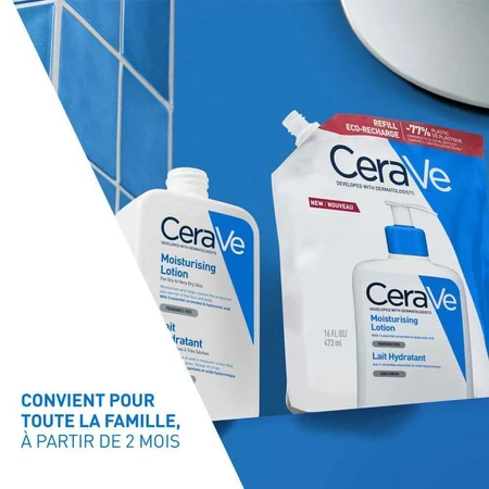 Cerave Body Eco Recharge Lait Hydratant Visage Et Corps Peaux Sèches A Très Sèches 473ml: ціни та характеристики