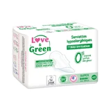 Супергипоаллергенные прокладки Love&Green против раздражения x12