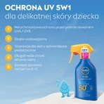 Nivea Sun Kids Protect & Care 5в1, сонцезахисний спрей для дітей, SPF 50+, 270 мл: ціни та характеристики
