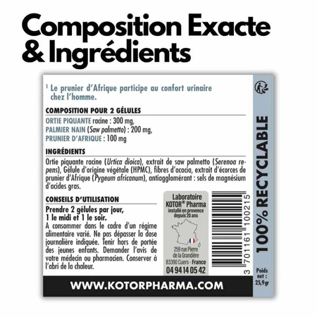Kotor Pharma Prostate Urinary Comfort 60 капсул: цены и характеристики