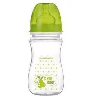 Пляшечка Canpol babies Bottle Dekor 240 мл скляна, силіконова соска кругла 12м+, 240 мл