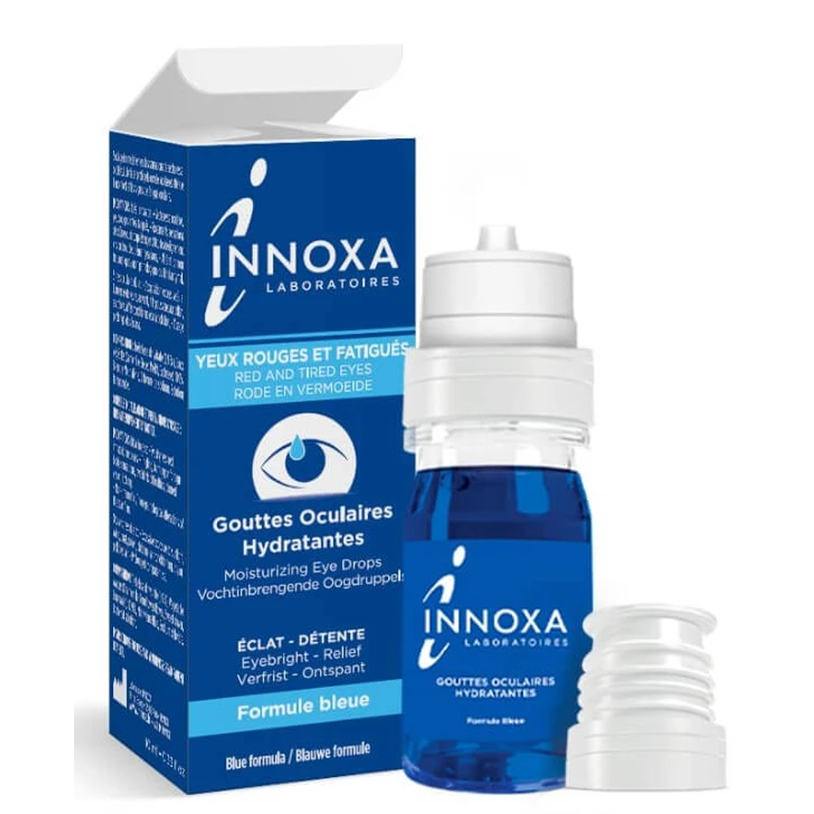 Очні краплі Innoxa Formula Blu зволожувальні, проти почервонінь,10 мл: ціни та характеристики