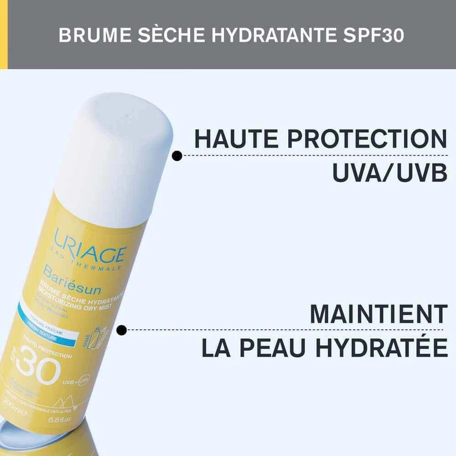 Uriage Bariésun Сухий сонцезахисний спрей для чутливої шкіри Spf30 Sensitive Skin 200мл: ціни та характеристики