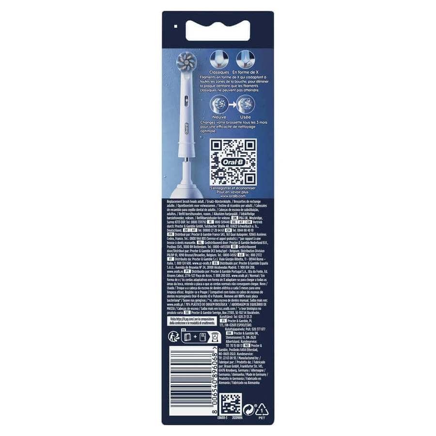 Сменные насадки для электрической зубной щетки Oral-B Sensitive Clean x3: цены и характеристики