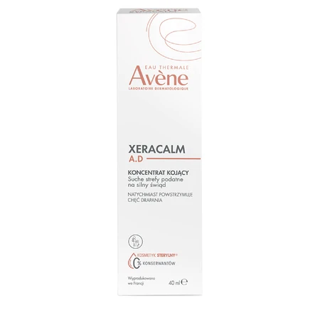 Заспокійливий концентрат Avene XeraCalm A.D. для обличчя, тіла та повік, для подразненої, атопічної та сверблячої шкіри, 40 мл: ціни та характеристики