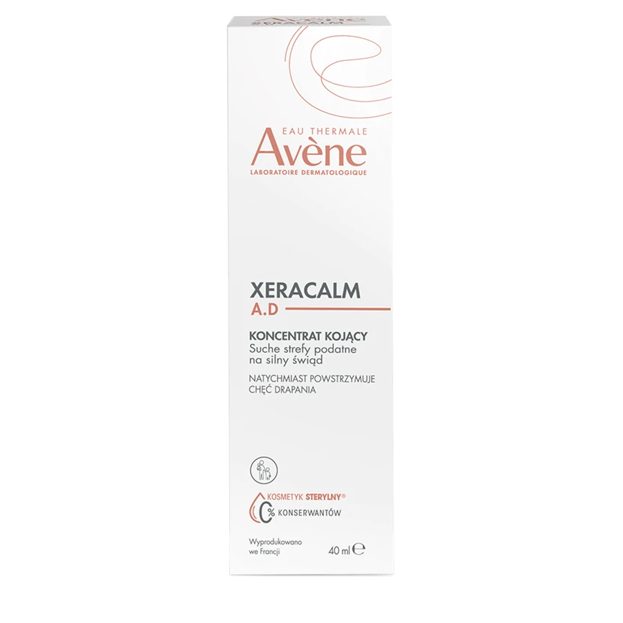 Заспокійливий концентрат Avene XeraCalm A.D. для обличчя, тіла та повік, для подразненої, атопічної та сверблячої шкіри, 40 мл: ціни та характеристики