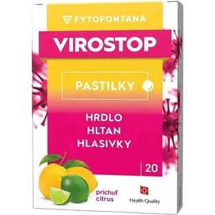 VIROSTOP Lozenges - цитрусовые 1×20 шт, пищевая добавка для горла, глотки и голосовых связок