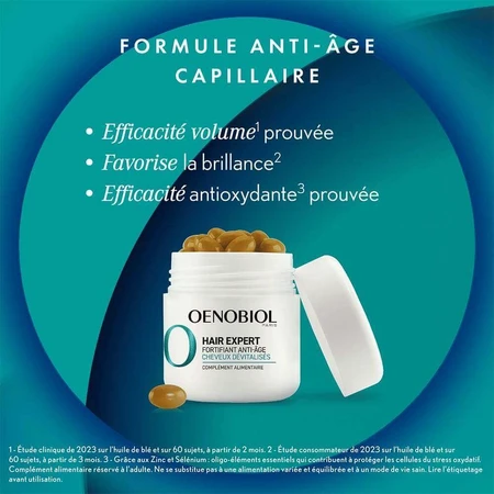 Oenobiol Hair Expert Укрепляющий антивозрастной девитализированный волос 2х30 капсул: цены и характеристики