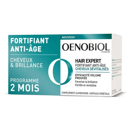 Oenobiol Hair Expert Укрепляющий антивозрастной девитализированный волос 2х30 капсул: цены и характеристики
