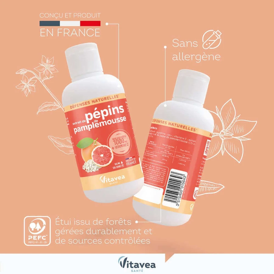 Vitavea Santé Екстракт насіння грейпфрута Natural Defences 100 мл: ціни та характеристики