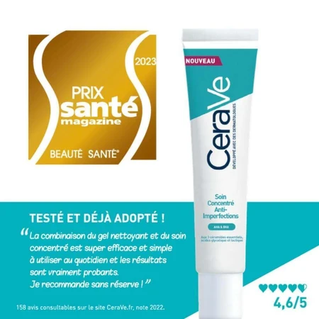Cerave Face Concentrate Anti-Imperfection Concentrate Обезжиренная и склонная к акне кожа 40 мл: цены и характеристики