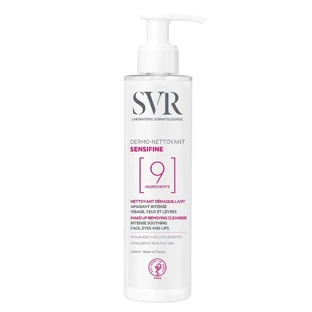 SVR Sensifine Dermo-Nettoyant Інтенсивний заспокійливий засіб для зняття макіяжу з обличчя та очей, 200 мл
