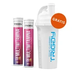 Набор Triggy Multivitamin, со вкусом клубники, 2 x 20 шипучих таблеток + шейкер, 700 мл gratis: цены и характеристики