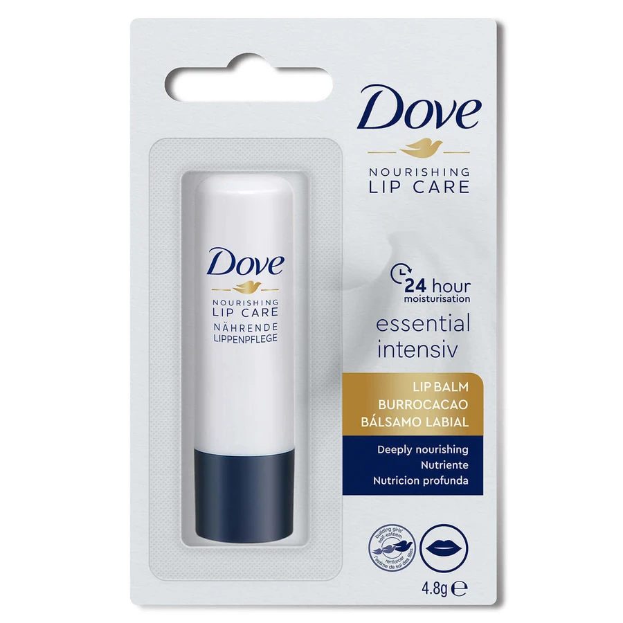 Dove Nourishing Lip Care Essential, бальзам для губ, 4,8 г: ціни та характеристики