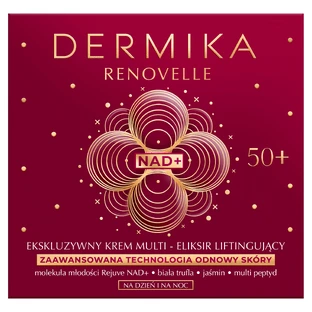 Dermika Renovelle 50+, ексклюзивний мульти-еліксирний ліфтинг-крем, денний та нічний, 50 мл