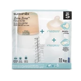 Пляшечка для годування Suavinex Zero 270мл + соска M + силіконовий чохол 270мл